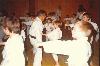 Stage de mars-avril 1986 au Dojo de Périgueux. Maître Seikichi Toguchi au cours des enfants.