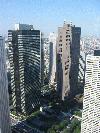 Vue du dernier étage de l'immeuble de la mairie de Tokyo